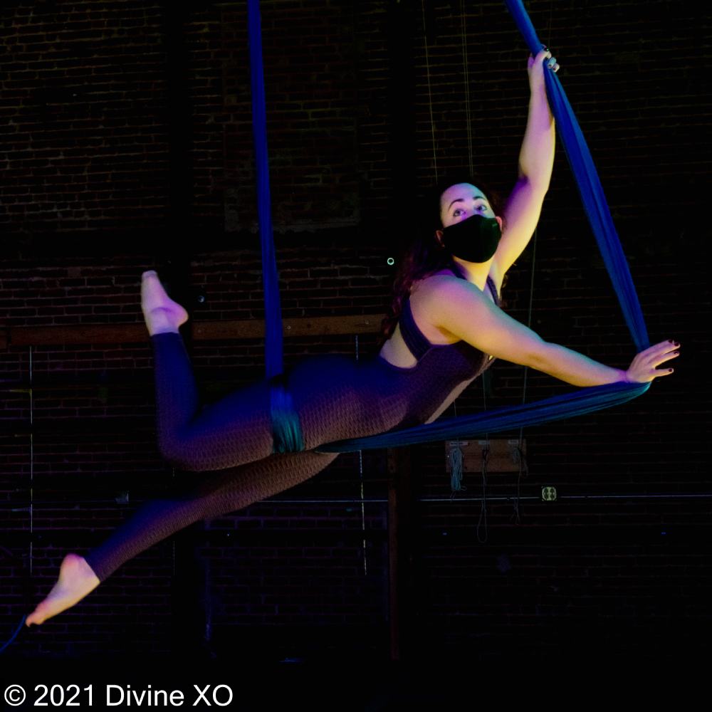 Lindsey on the slings