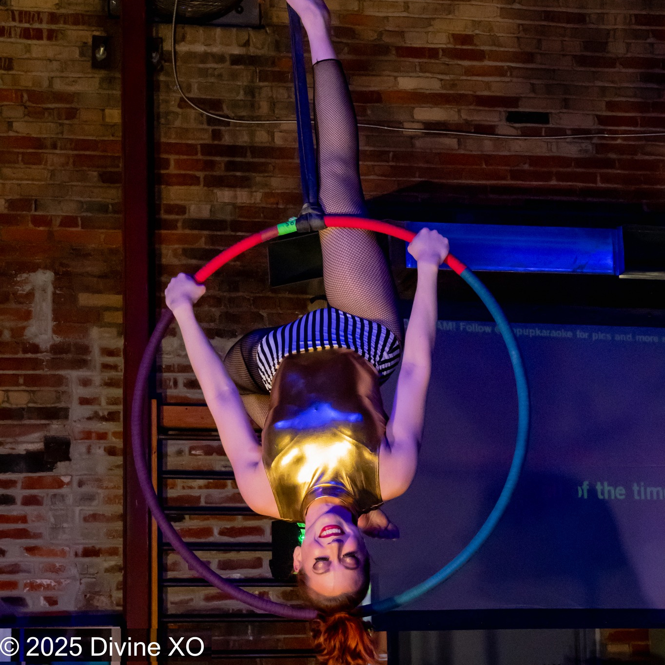 Kelly doing hoop at aerioke